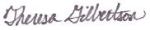 Theresa Gilbertson Signature